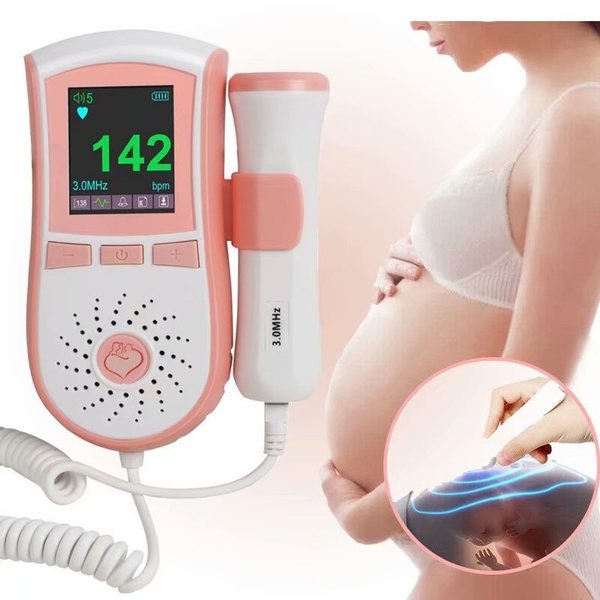 Doppler heartbeat monitor used during an early pregnancy reassurance scan at UBM Scans